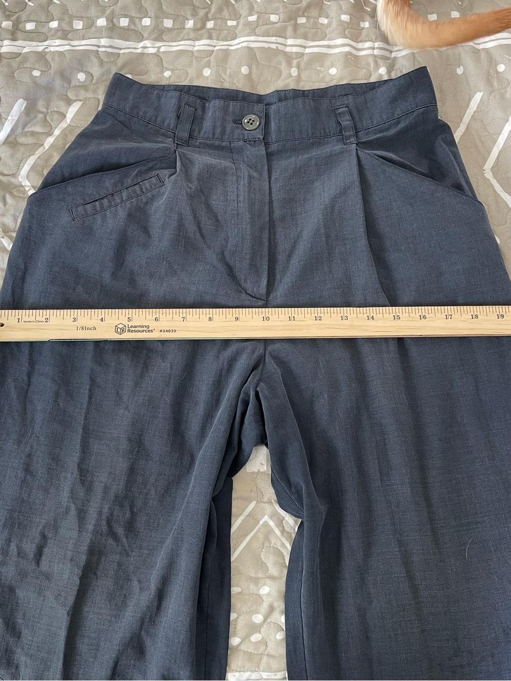 Vintage 1990's Catalina Cotton Safari Tropical Patch Barrel Taper Pants 4 Small - Picture 10 of 13